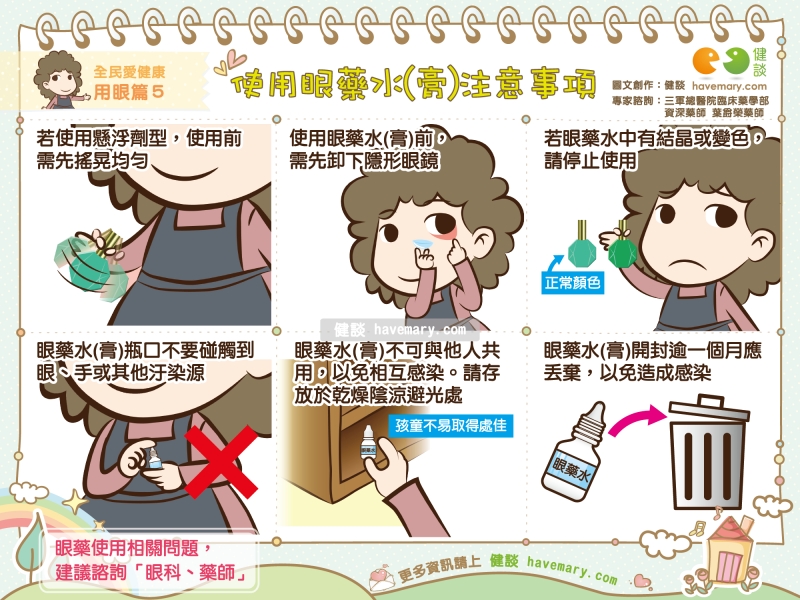 使用眼藥水 膏 注意事項 全民愛健康用眼篇5 健談havemary Com 圖解健康生活大小事