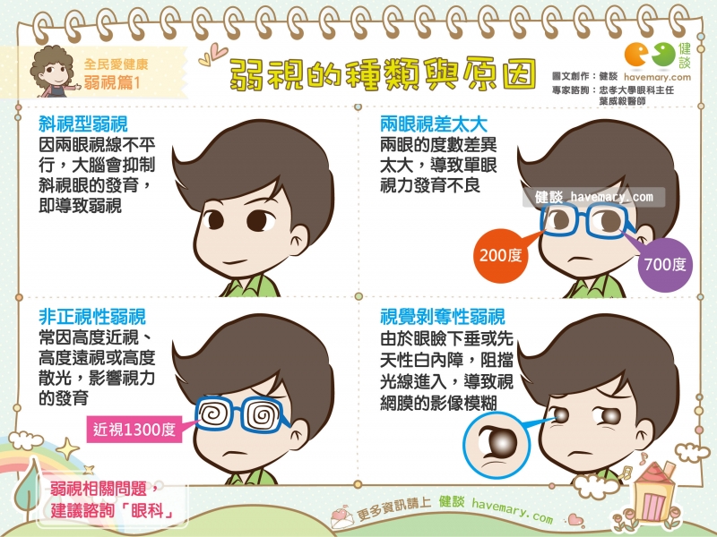 弱視的種類與原因 全民愛健康弱視篇1 健談havemary Com 圖解健康生活大小事